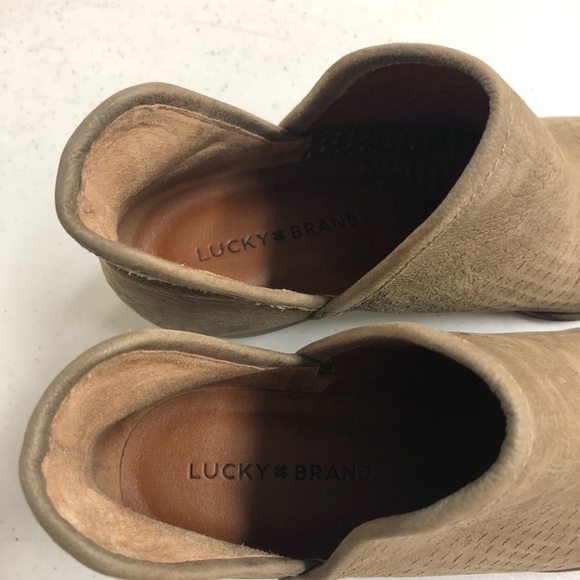 Lucky Brand Bashina Split Ankle Booties Size 8 - Picture 5 of 8